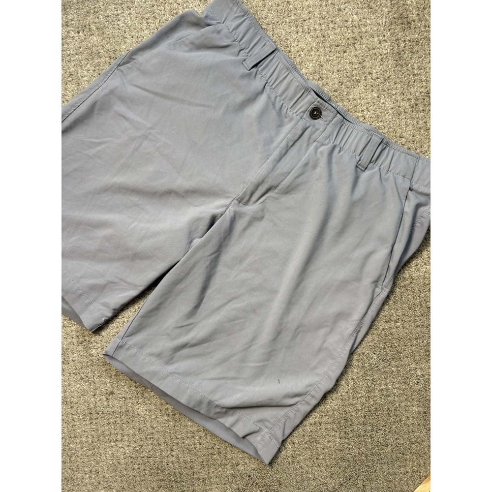 Under Armour Golf Shorts Mens Size 34 Gray Solid Stretch Heat‎ Gear Light